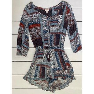 Patterned summer romper!!